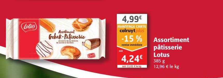 Assortiment Pâtisserie Lotus