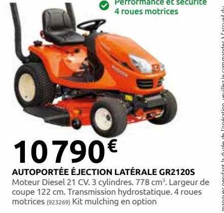 autoportée éjection latérale gr2120s