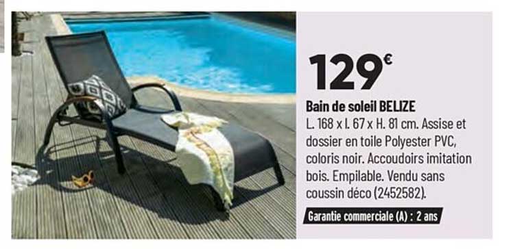 bain de soleil belize