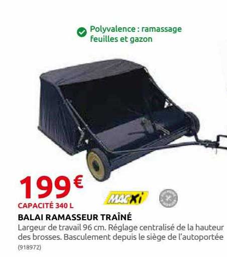 balai ramasseur traîné macxi