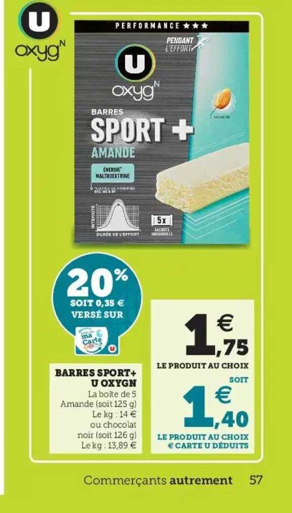 Barres Sport+ U Oxygn