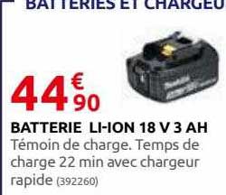 batterie li-ion 18 v 3 ah