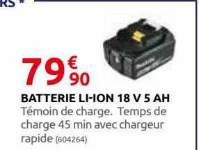 batterie li-ion 18 v 5 ah