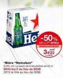 Bière "heineken"