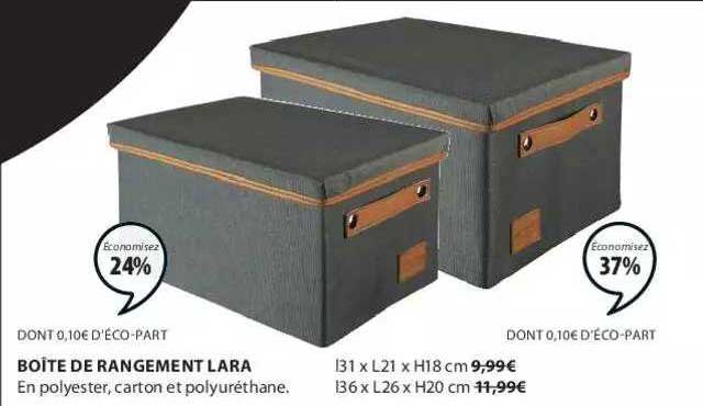 boîte de rangement lara