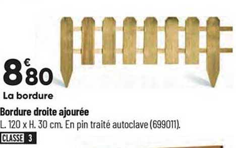 bordure droite ajourée