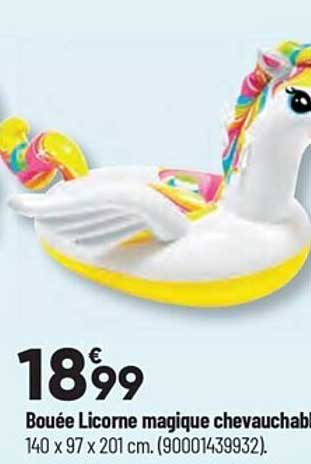 bouée licorne magique chevauchable