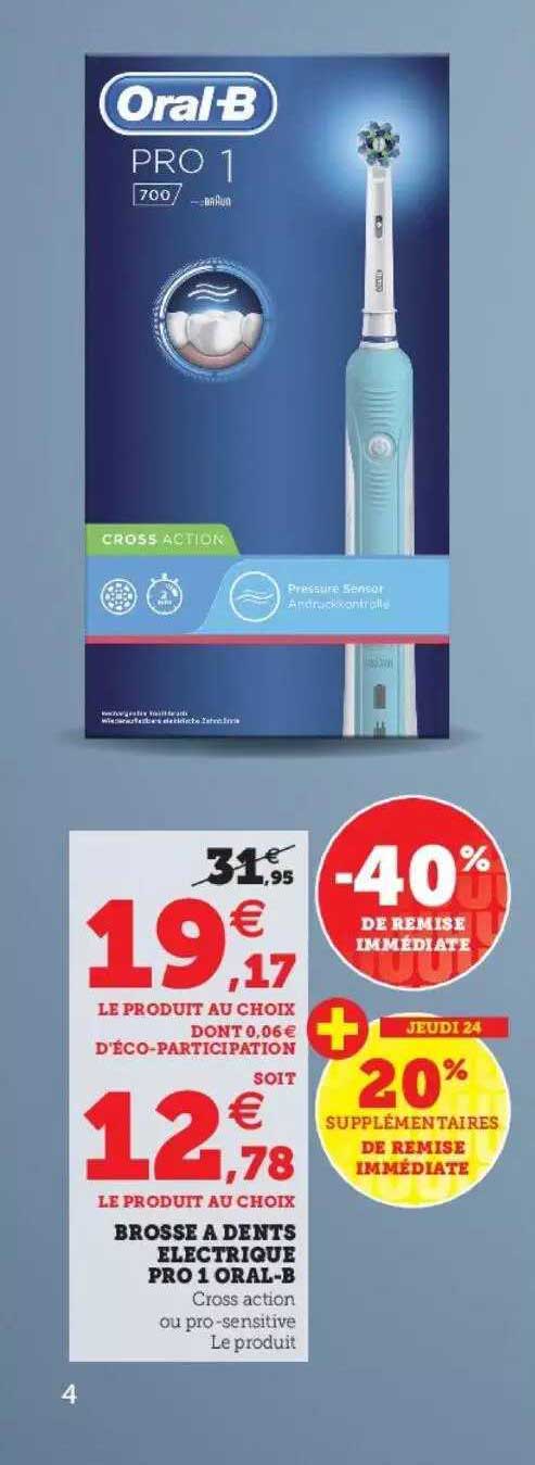 brosse à dents électrique pro 1 oral-b