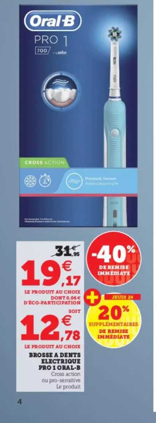brosse à dents électrique pro 1 oral-b