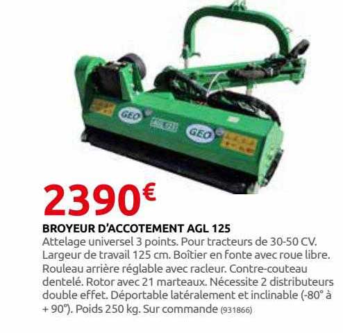 broyeur d'accotement agl 125