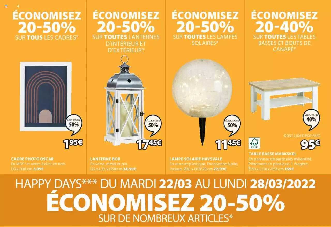 cadre photo oscar, lanterne bob, lape solaire havsvale, table basse markskel