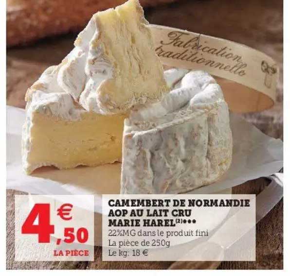 Camembert De Normandie Aop Au Lait Cru Marie Harel