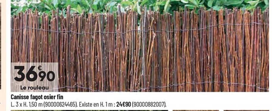 canisse fagot osier fin