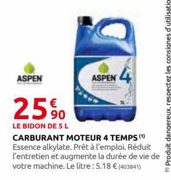 carburant moteur 4 temps aspen
