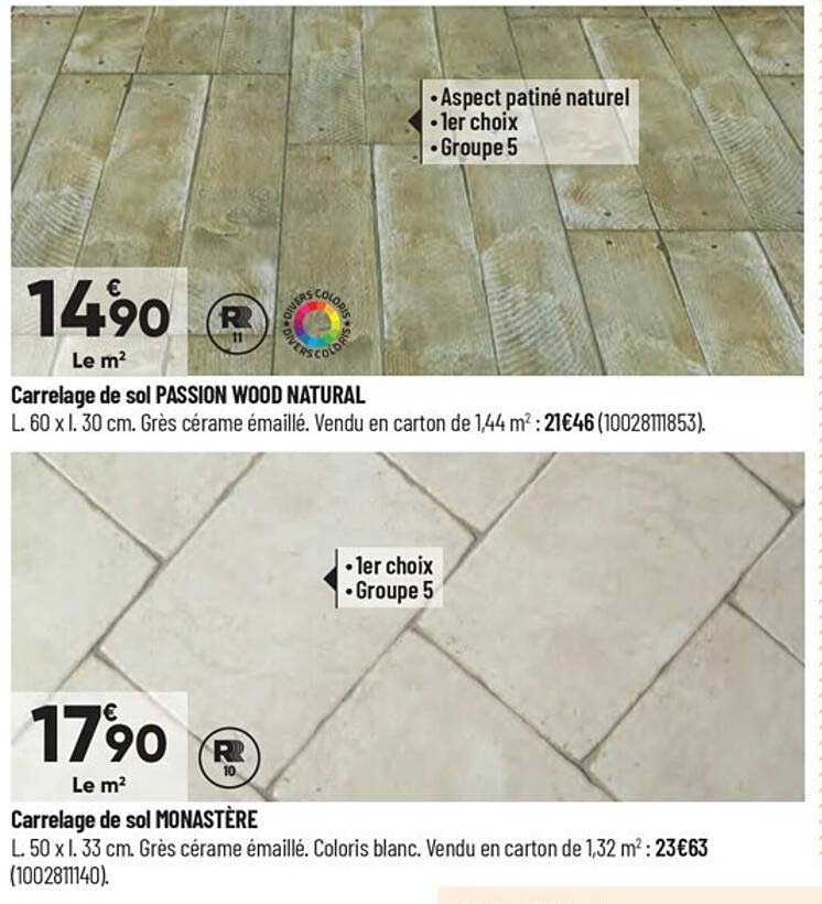 carrelage de sol passion wood natural, carrelage de sol monastère