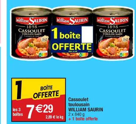 cassoulet toulousain william saurin