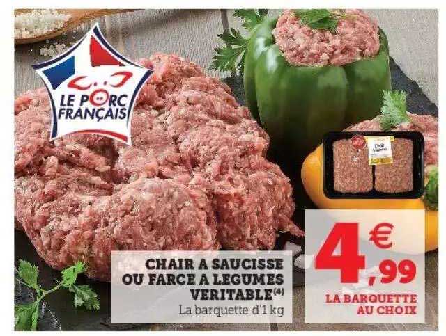 Chair à Saucisses Ou Farce à Légumes Véritable