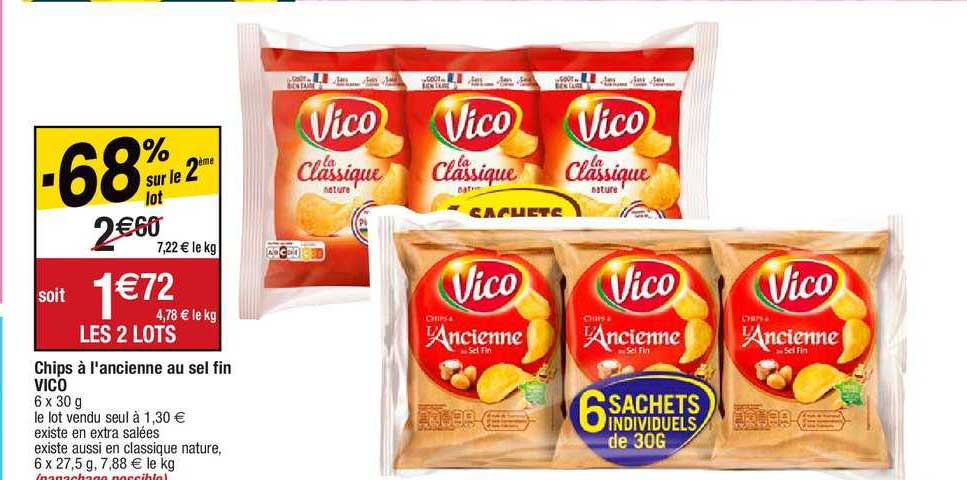 Chips à L'ancienne Au Sel Fin Vico