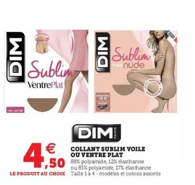 collant sublim voile ou ventre plat dim