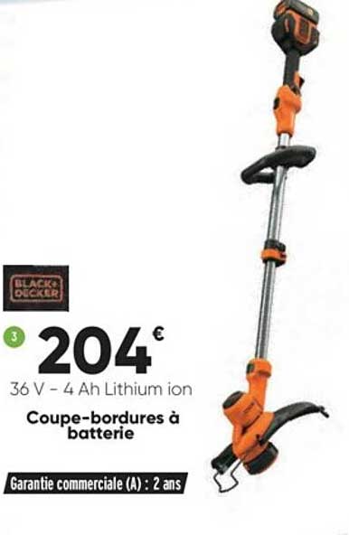 coupe-bordures à batterie black+decker