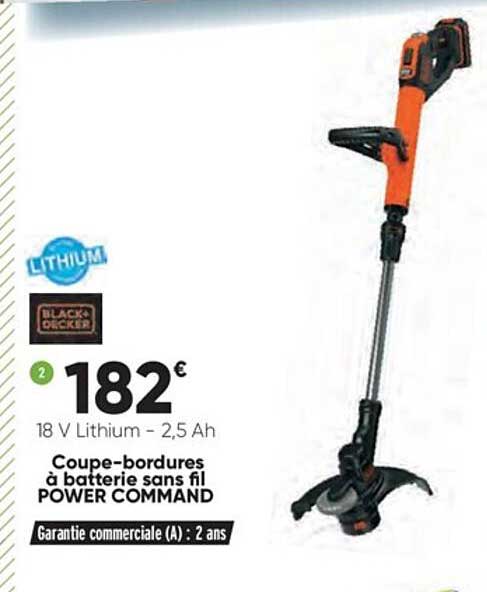 coupe-bordures à batterie sans fil power command