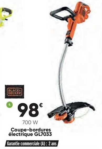coupe-bordures électrique gl7033 black+decker