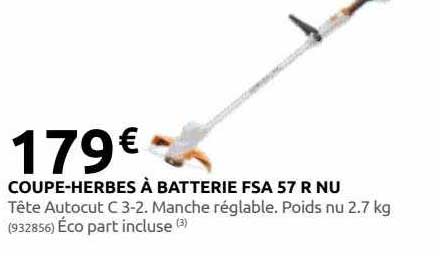 coupe-herbes à batterie fsa 57 r nu