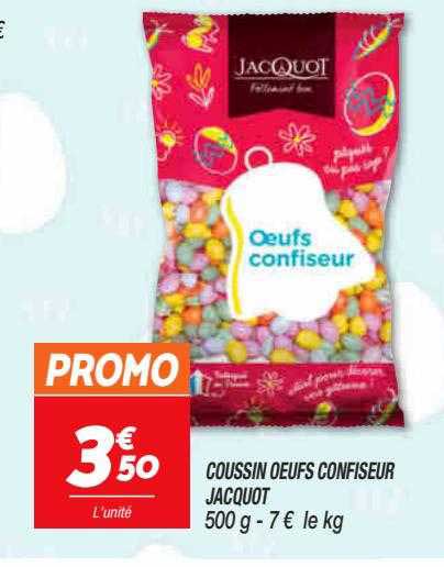 coussin oeufs confiseur jacquot
