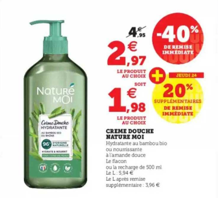 crème douche naturé moi