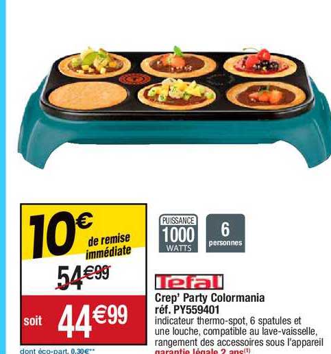 Crep' Party Colormania Tefal