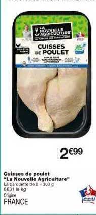 cuisses de poulet "la nouvelle agriculture"