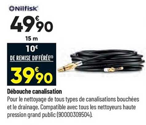 débouche canalisation nilfisk