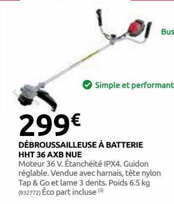 débroussailleuse à batterie hht 36 axb nue