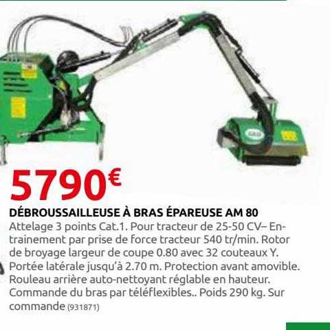 débroussailleuse à bras épareuse am 80