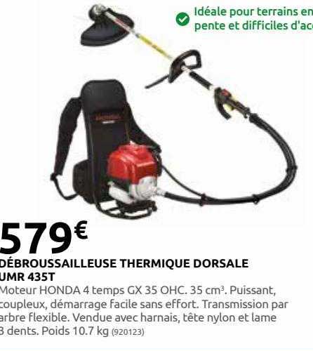 débroussailleuse thermique dorsale umr 435t