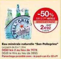 eau minérale naturelle "san pellegrino"