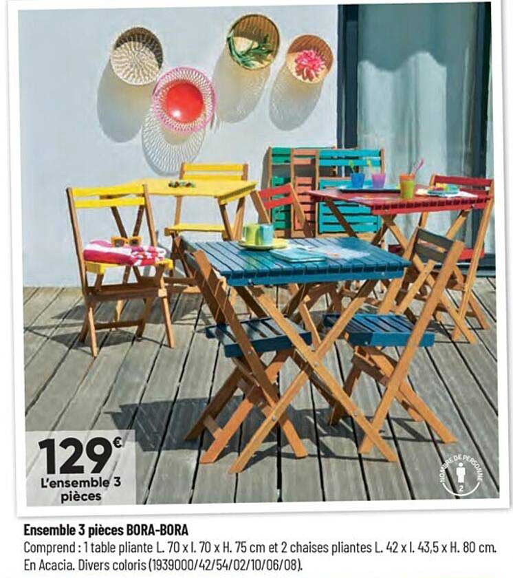 ensemble 3 pièces bora-bora