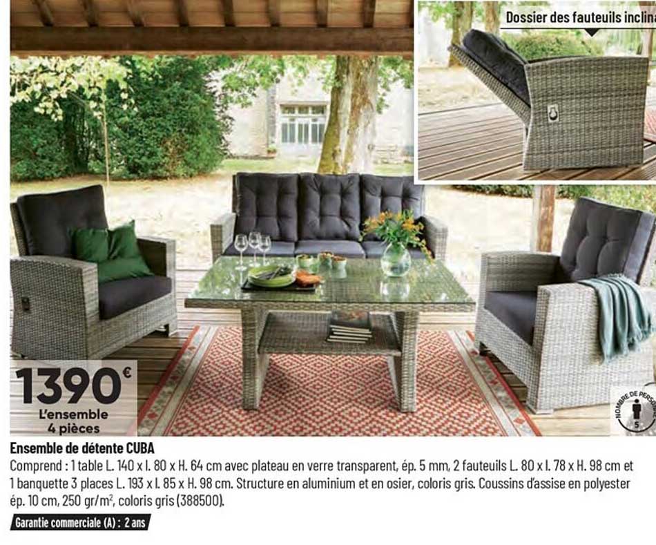 ensemble de détente cuba