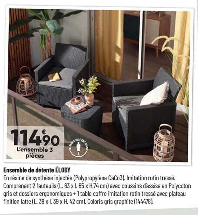 Ensemble De Détente Elody