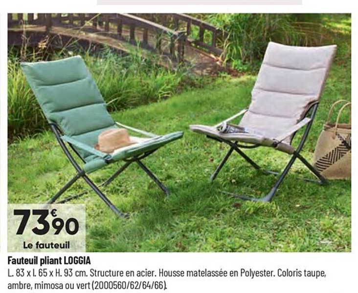 fauteuil pliant loggia