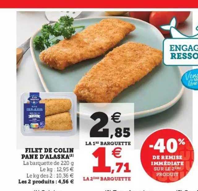 Filet De Colin Pané D'alaska
