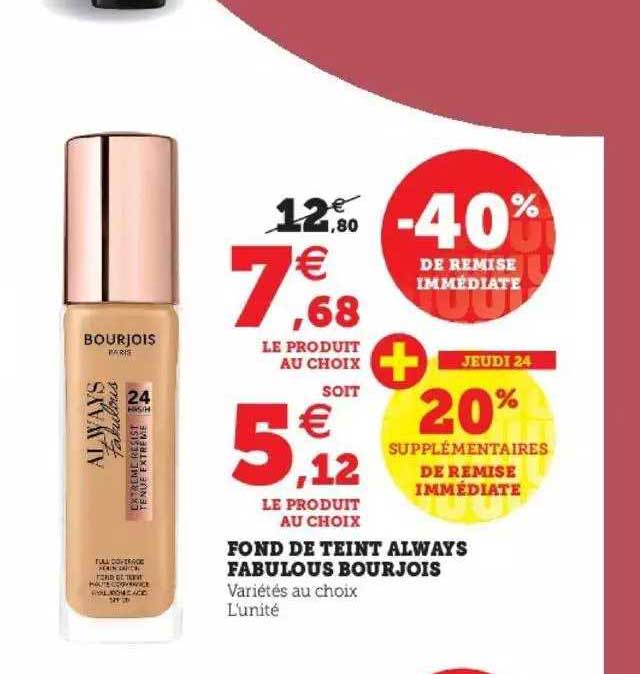 Fond De Teint Always Fabulous Bourjois