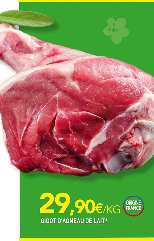 gigot d'agneau de lait