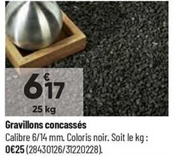 gravillons concassées