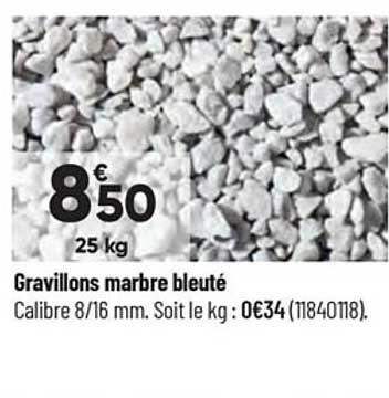 gravillons marbre bleuté