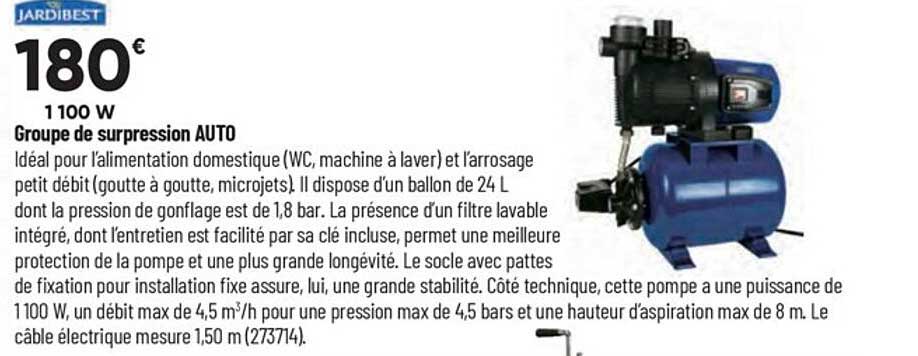 groupe de surpression auto jardibest