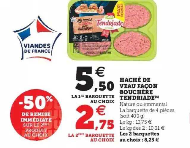 haché de veau façon bouchère tendriade