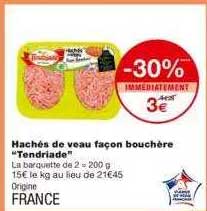 hachés de veau façon bouchère "tendriade"