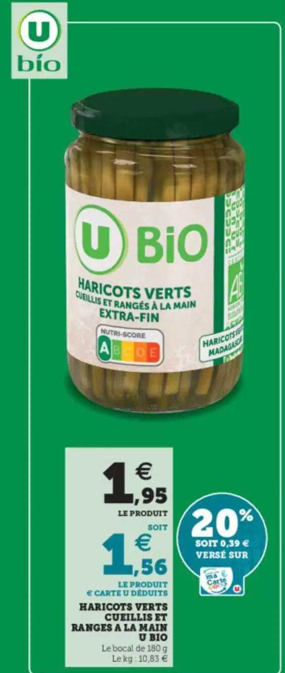 Haricots Verts Cueillis Et Ranges à La Main U Bio