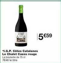 i.g.p. côtes catalanes le chalet cazes rouge